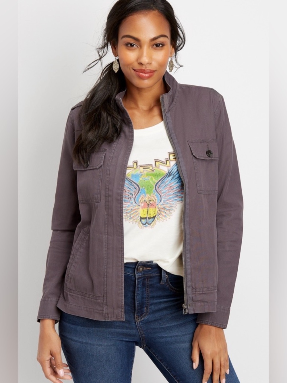 Banana Republic Dark Gray Lightweight Jacket